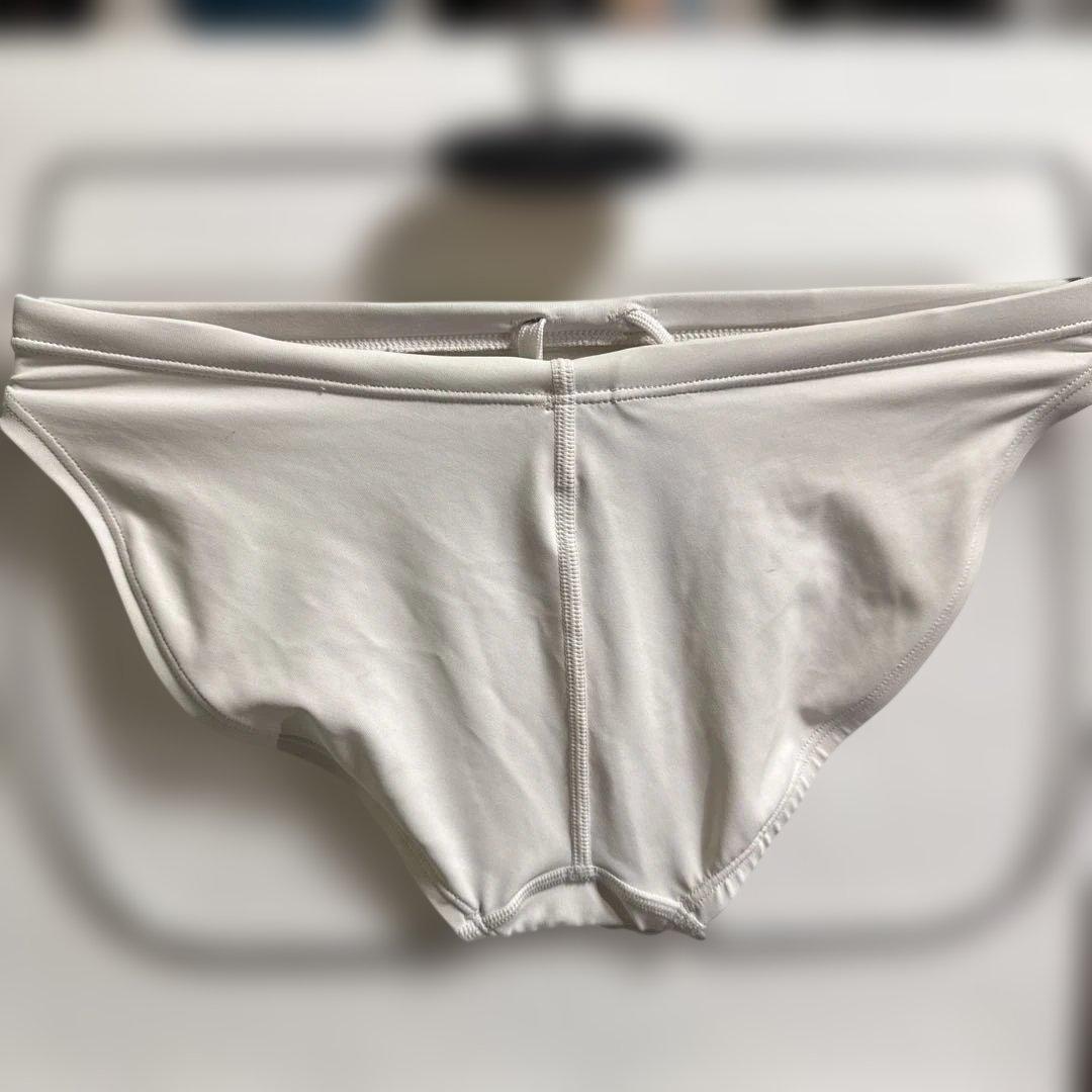 r*迎様 競パン Speedo ホワイト 競泳水着 O(LL)サイズ