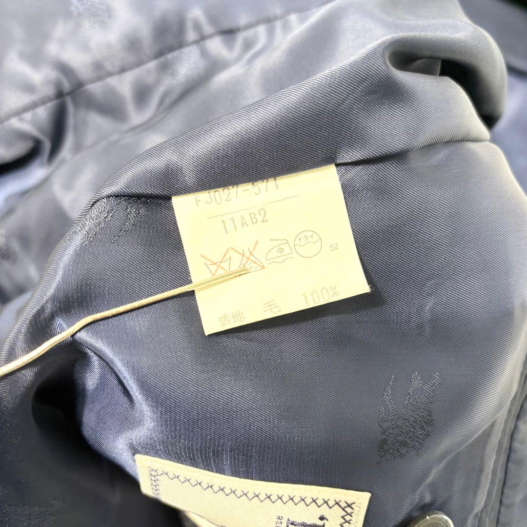 Burberrys バーバリーズ スカートスーツ 紺ブレ 金ボタン ダブル