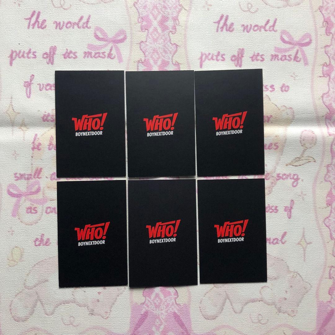 ボネクド BOYNEXTDOOR サノク WHO！ 限定 トレカ 6枚