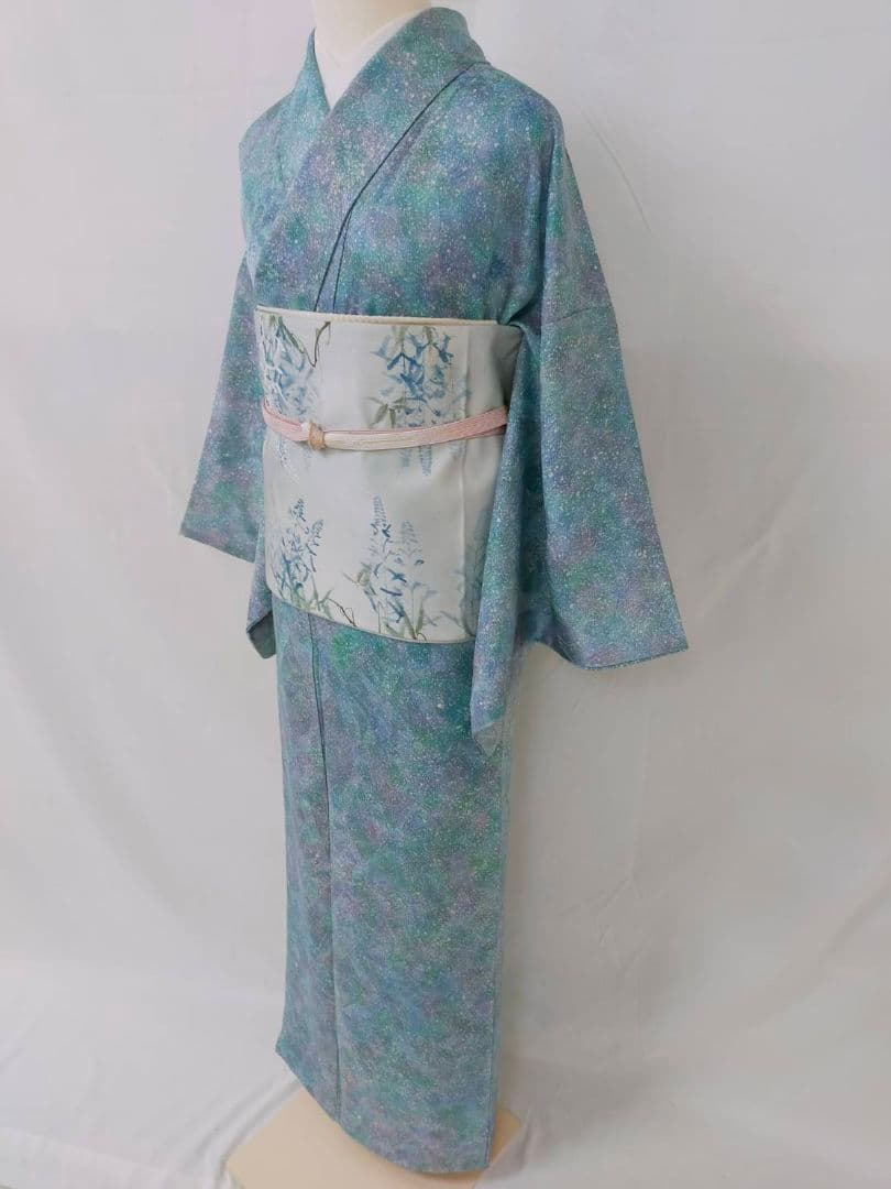 お見分け済　美品　正絹単衣　小紋単品