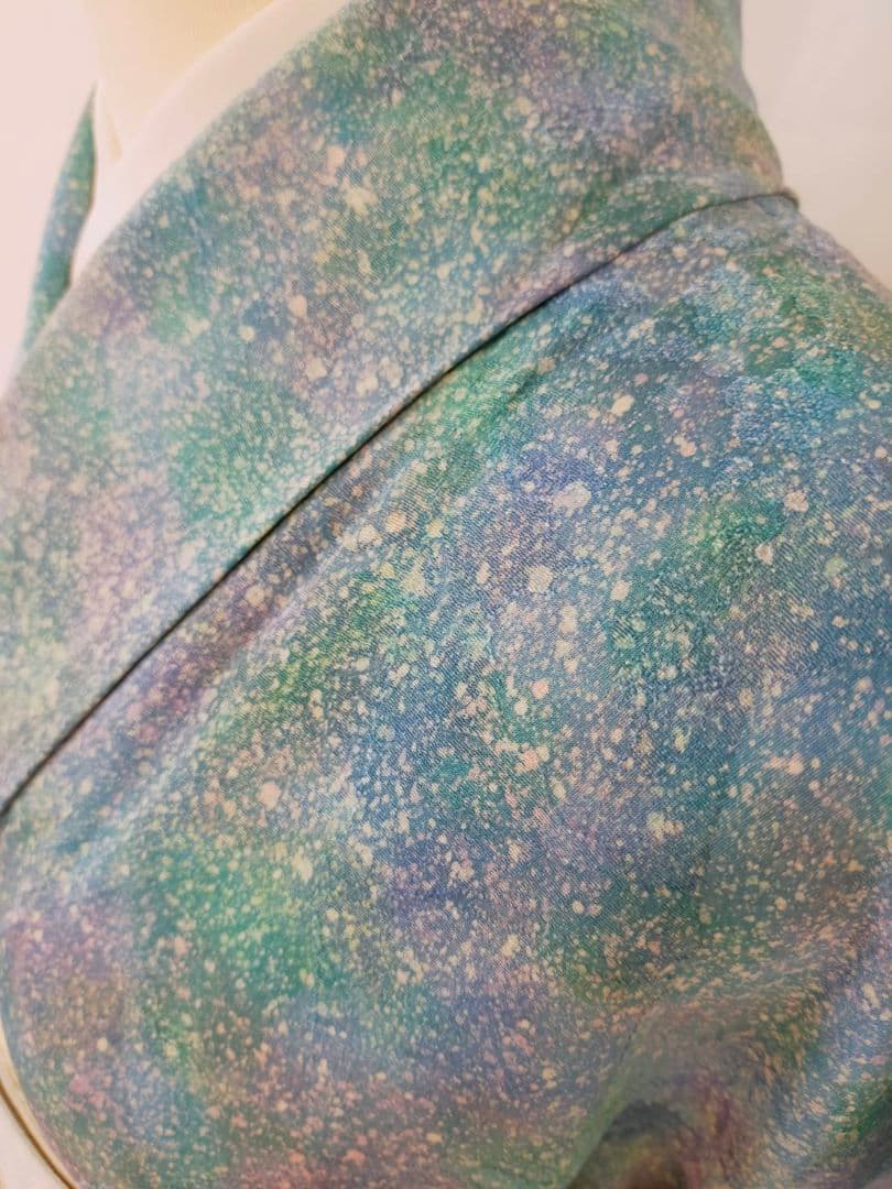 お見分け済　美品　正絹単衣　小紋単品