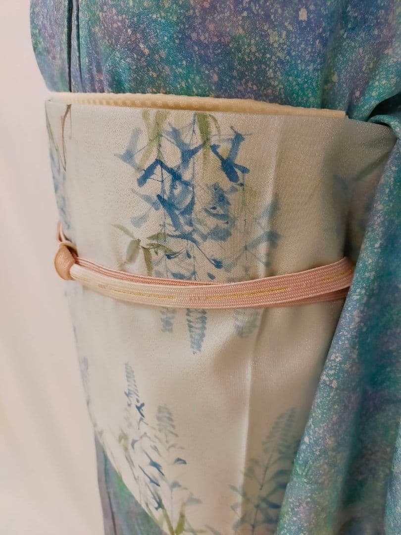 お見分け済　美品　正絹単衣　小紋単品