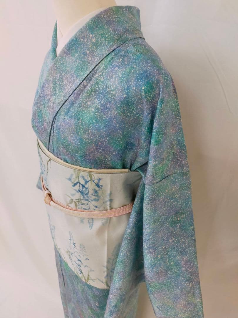 お見分け済　美品　正絹単衣　小紋単品