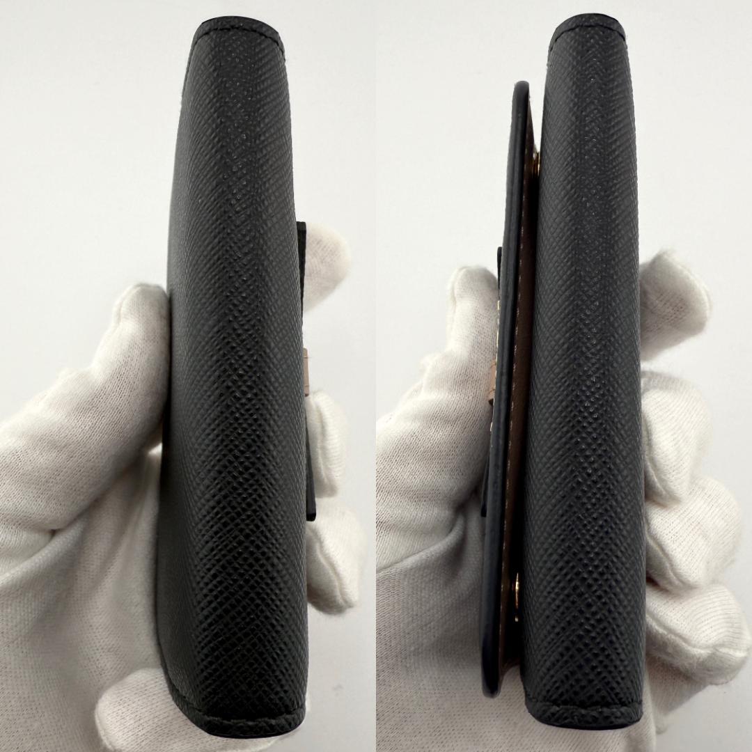 ✨希少✨ PRADA プラダ ４連 キーケース リボン レディース　レザー