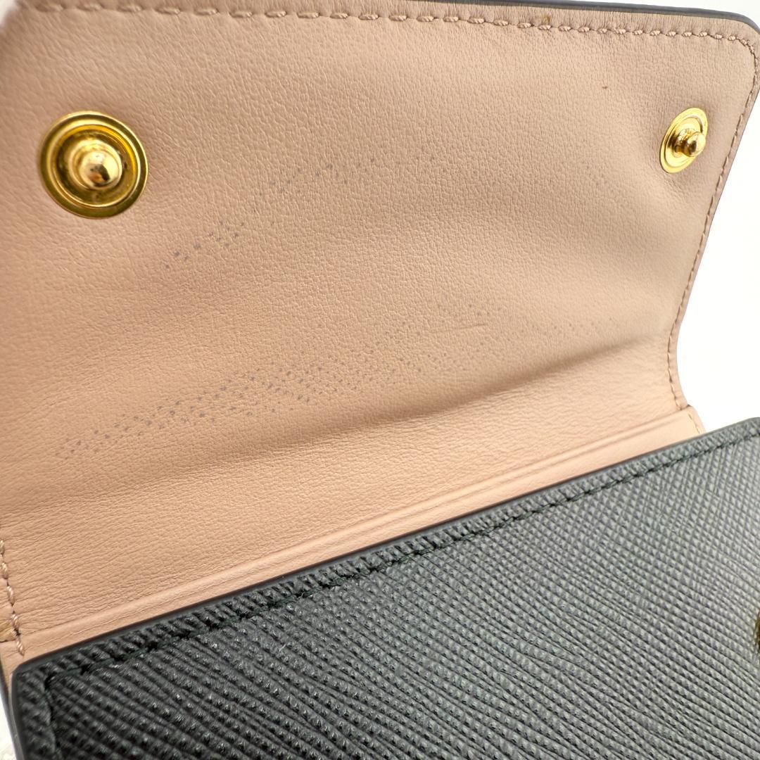 ✨希少✨ PRADA プラダ ４連 キーケース リボン レディース　レザー