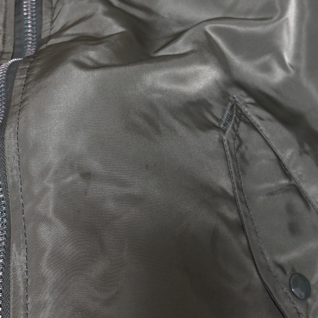 90s USA製 ALPHA MA-1 グランドクルー カーキ オリーブ