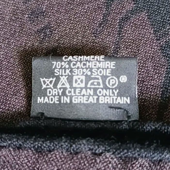 ​美品✨エルメス✨英国製 カシミヤシルク マフラー 馬 狩猟柄 186cm