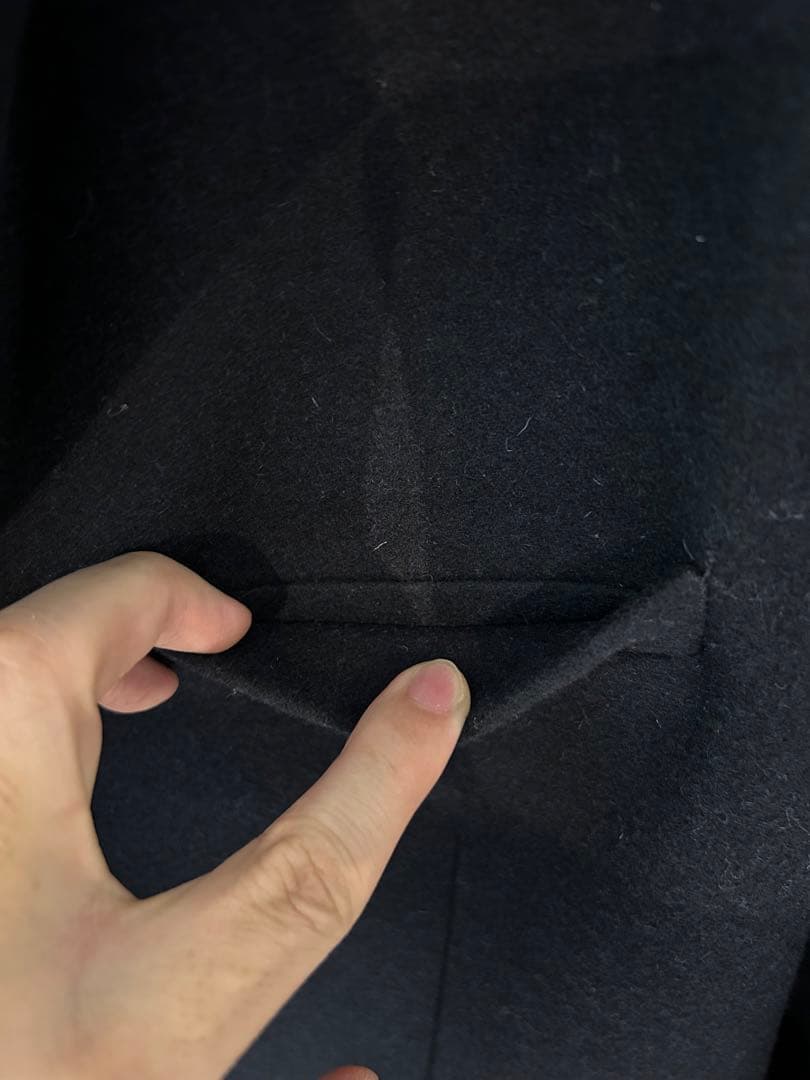 売り切り　ami paris チェスターコート　紺44