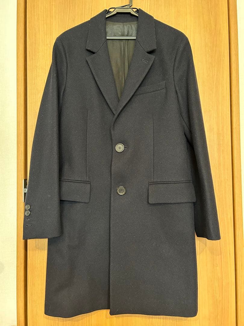 売り切り　ami paris チェスターコート　紺44