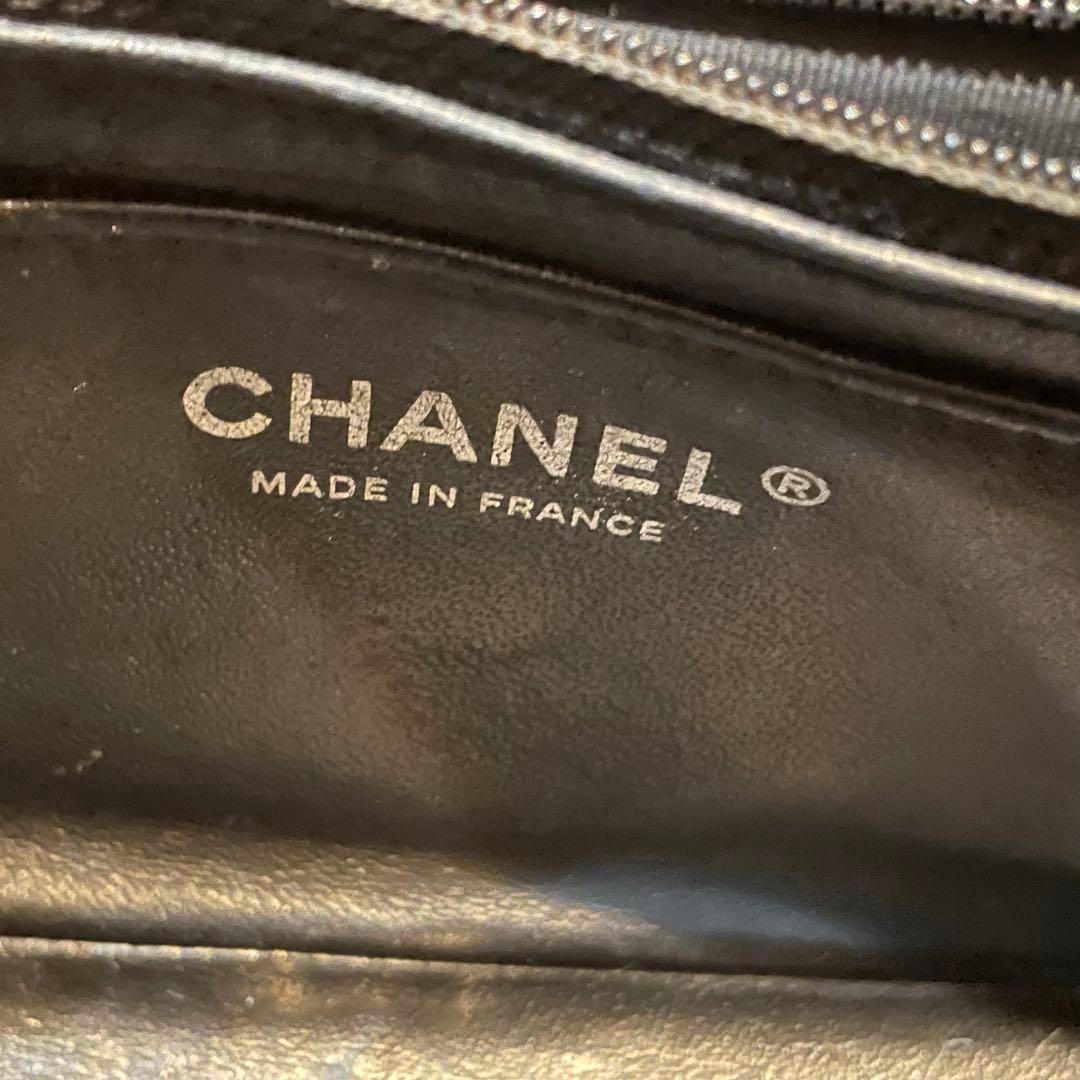 極美品　シャネル　マトラッセ　20 キャビアスキン　ショルダーバッグ　ブラック