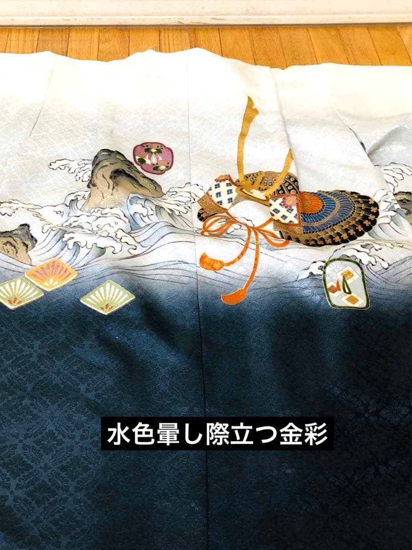 七五三五歳‼️完全️フルセット美品❤️大谷選手柄兜豪華❤️金彩煌びやか 全部ついてる