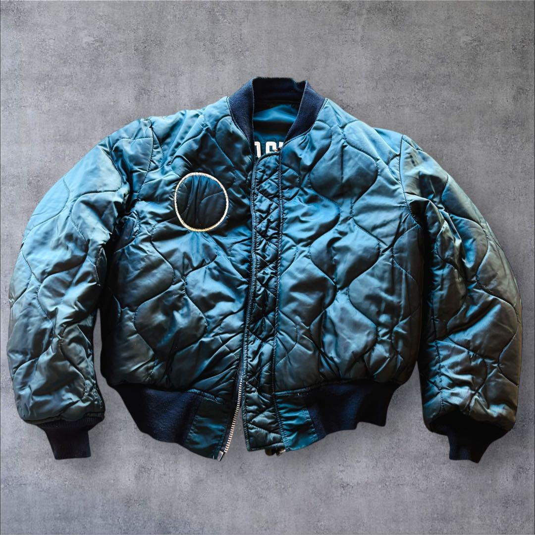 サイズXL ワッペン付 90's希少ヴィンテージ アルファMA-1 米国製