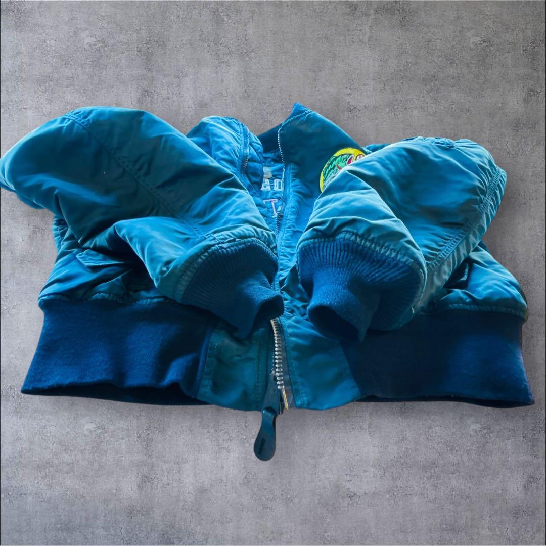 サイズXL ワッペン付 90's希少ヴィンテージ アルファMA-1 米国製