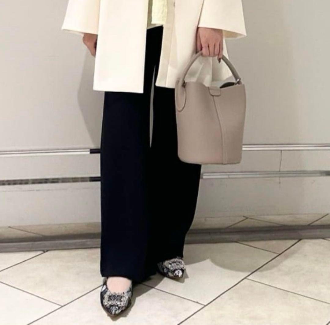 新品PIPICHIC ピッピシック レースビジュー フラットシューズ