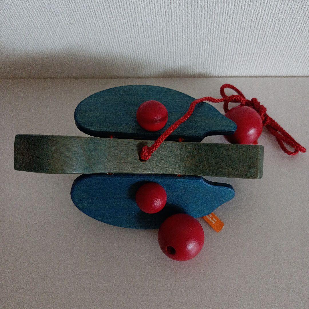 モビール 木製 鳥(赤ボール) ドイツ製 ブライトシュベルツ社 希少品