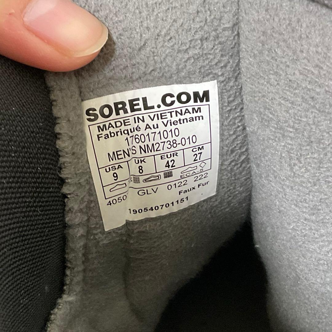 SOREL バクストン プルオンブーツ ウォータープルーフ Black 27.0