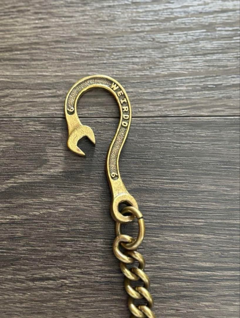weirdo ウォレットチェーン　初期モデル　スパナ型　真鍮