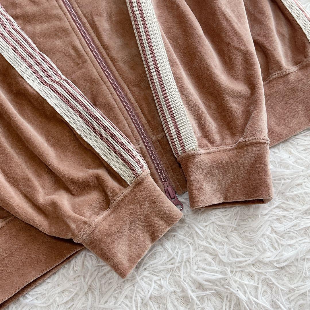 美品 ニードルズ 23SS ベロアトラックジャケット 刺繍ロゴ パピヨン レア