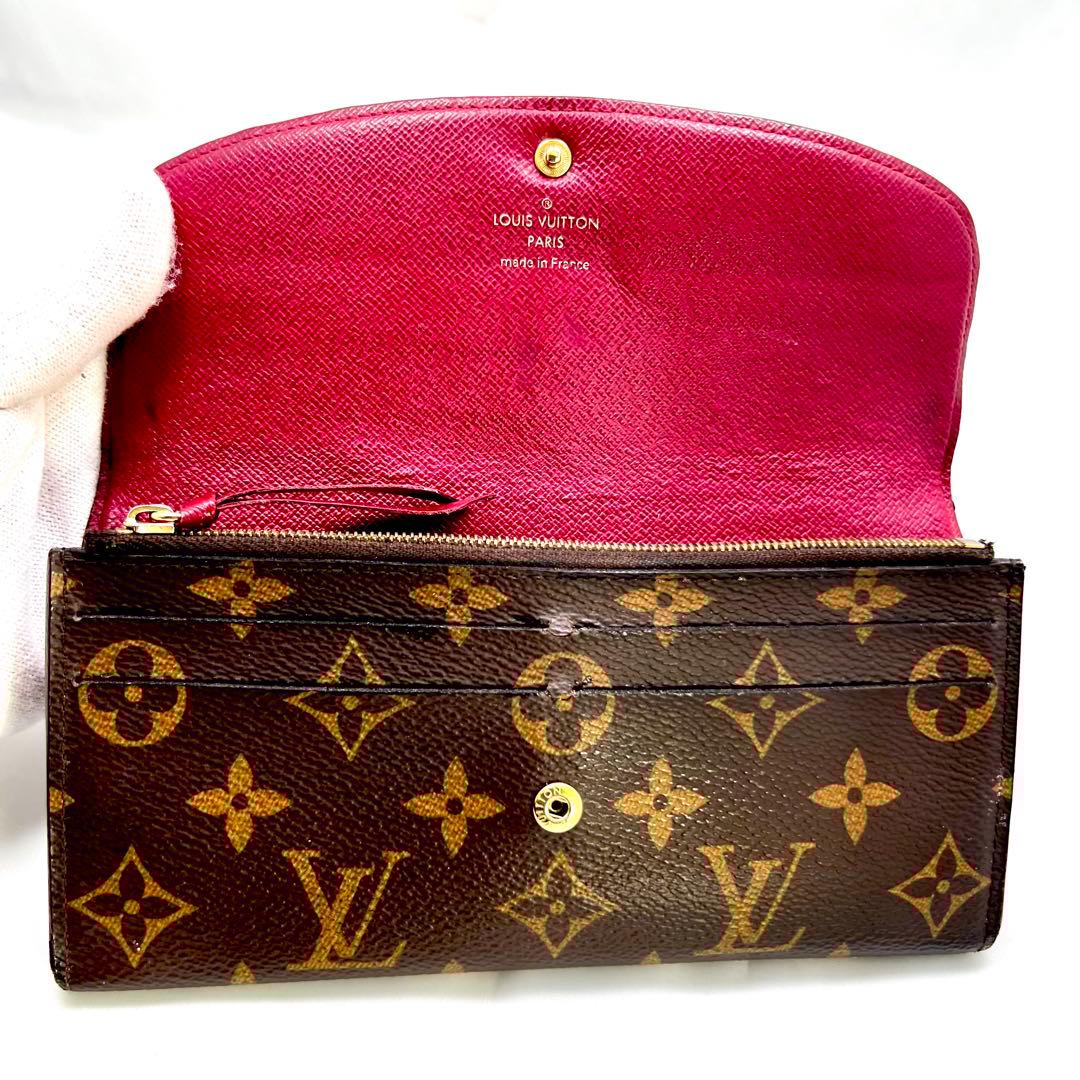 ルイヴィトン モノグラム ポルトフォイユ エミリー 後期型 フューシャ