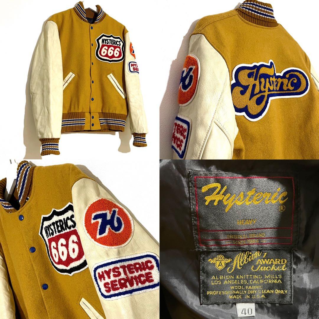 Hysteric ヒステリックグラマー スタジャン 40 マスタード USA製