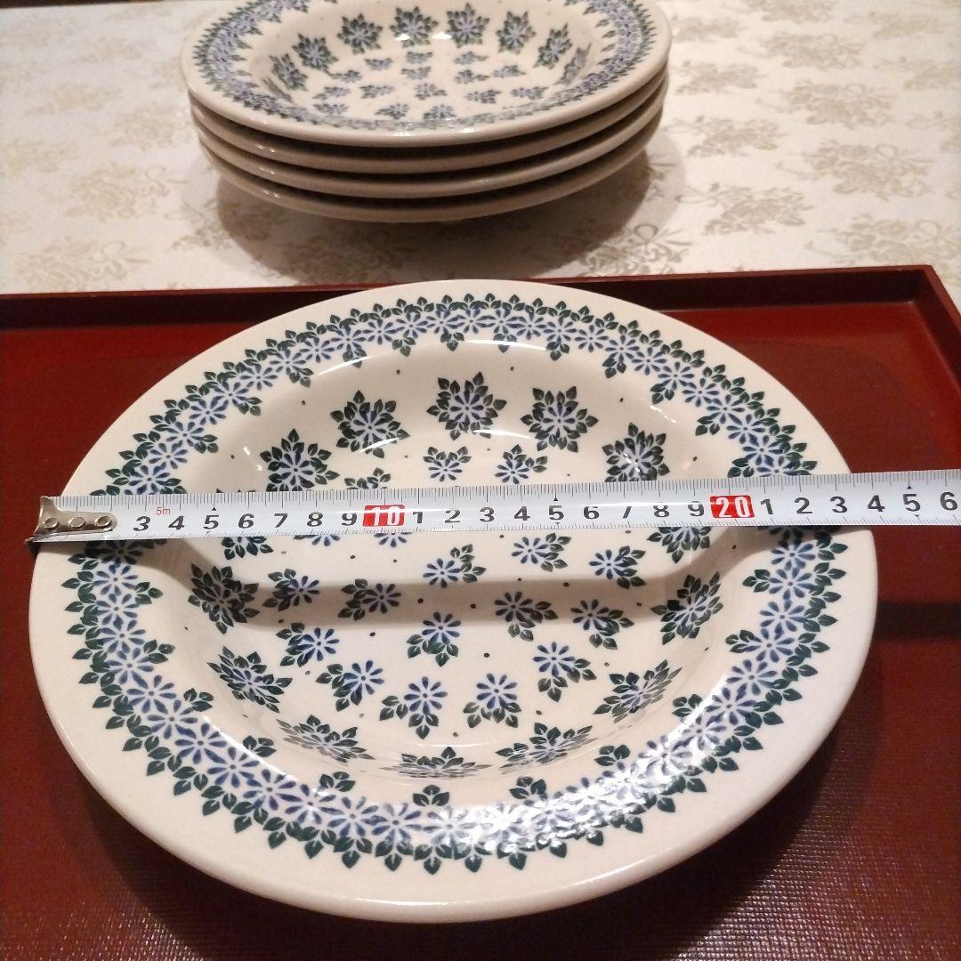 ポーリッシュポタリー 大皿5枚セット 直径約24cm