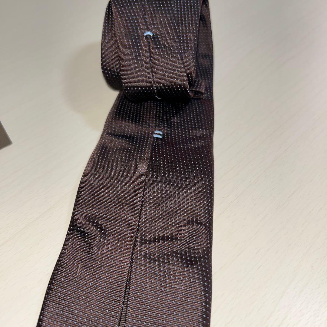 PATEK PHILIPPE ブラウン ドットネクタイ