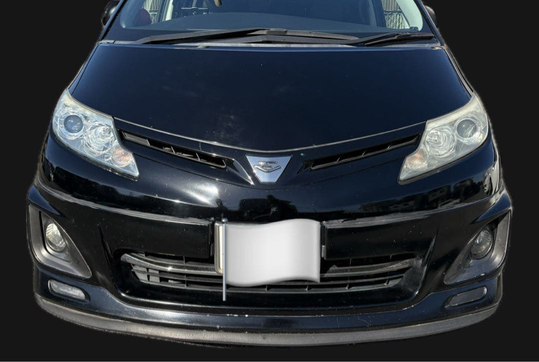 ※はるー※ フロントバンパー 黒 エスティマ50中期