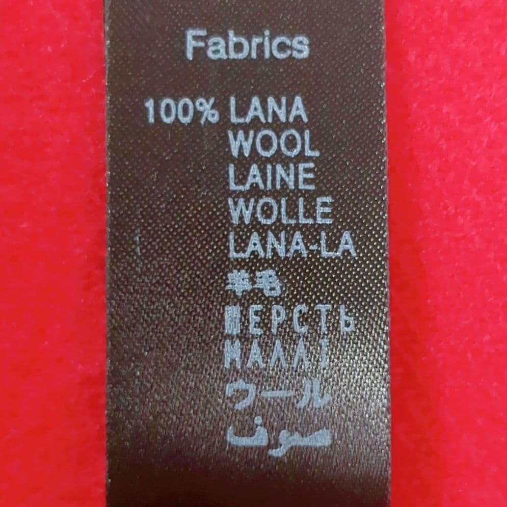 新品 Vivienne Westwood ウールマフラー イタリア製 赤