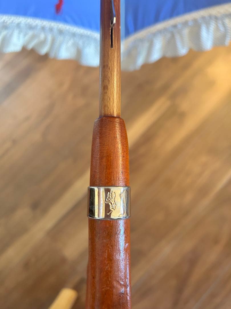 ポロラルフローレン パラソル 日傘 晴雨兼用 ポニー刺繍 ストライプ