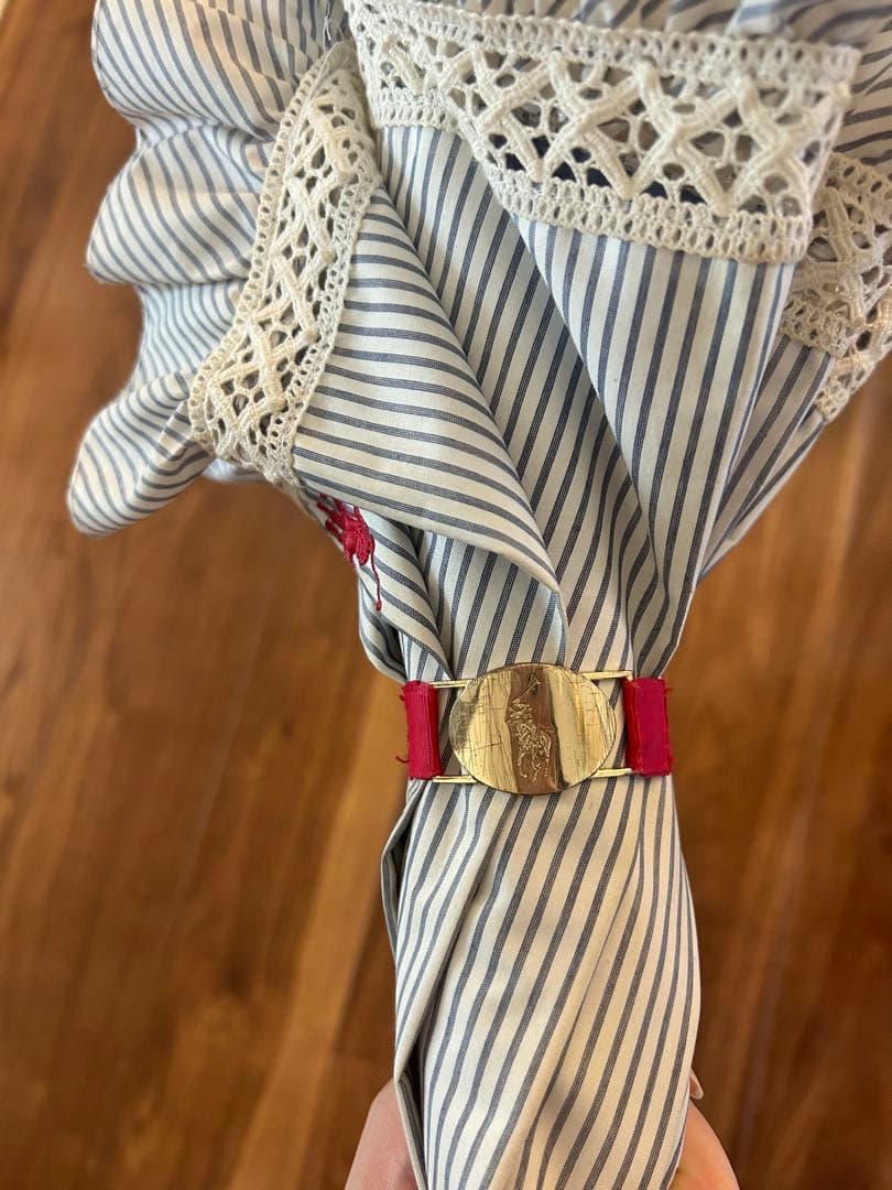 ポロラルフローレン パラソル 日傘 晴雨兼用 ポニー刺繍 ストライプ