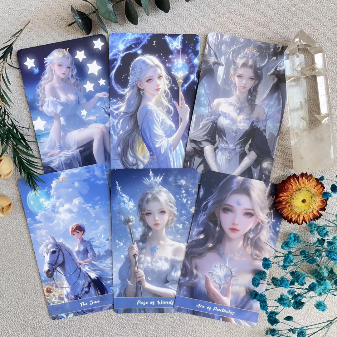 【正規品タロットカード】入手困難な海外デッキ✨クリスタルの愛のタロットカード