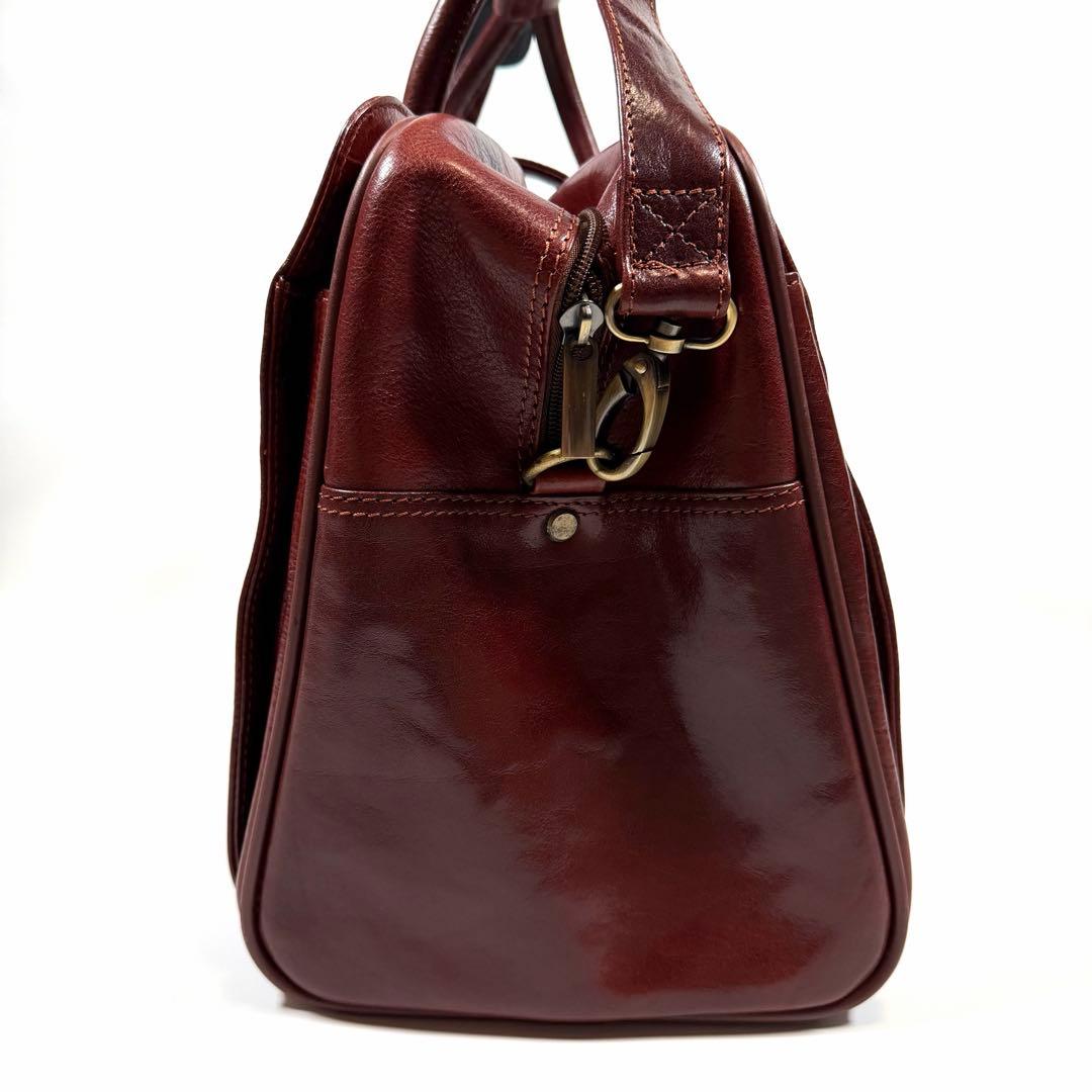 【美品】スノビスト　ボストンバッグ　2way オールレザー　ブラウン　メンズ