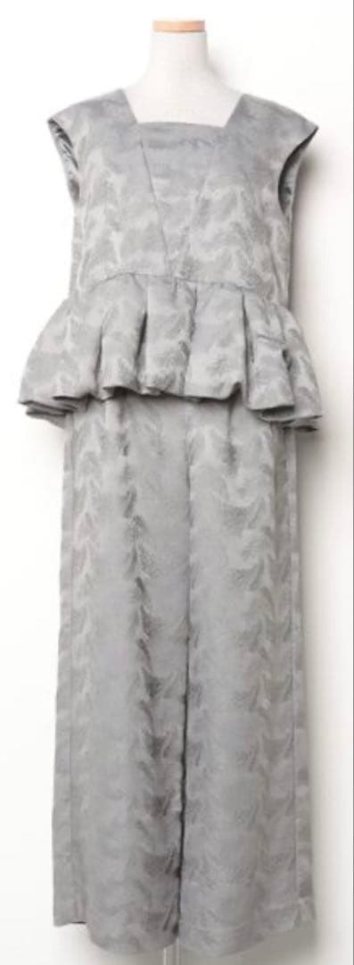 ANDRESD グレー ペプラムパンツセットアップ