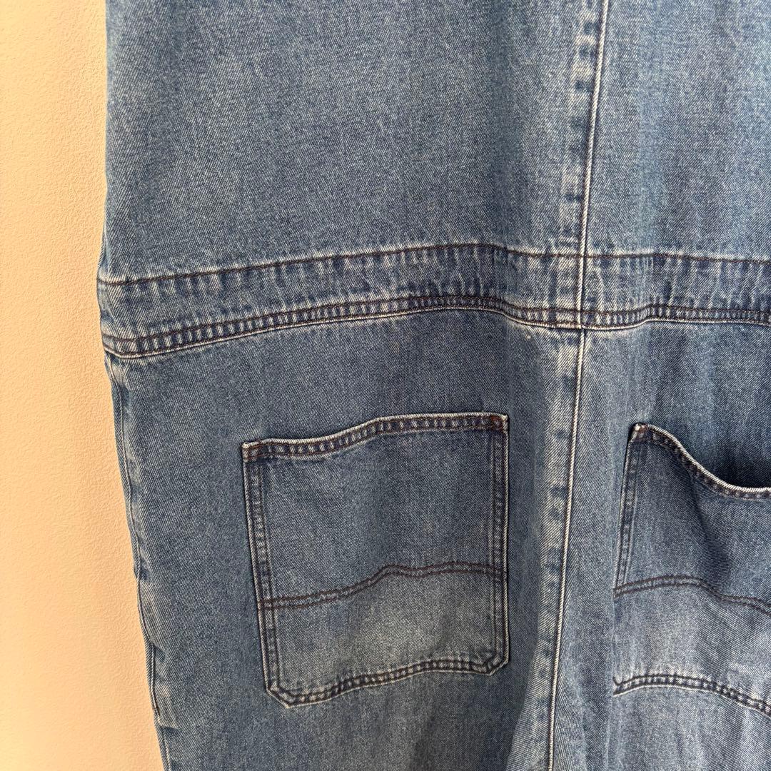 美品✨ソウルベリー 店長のデニムなサロペット 大きいサイズ ３L ブルー