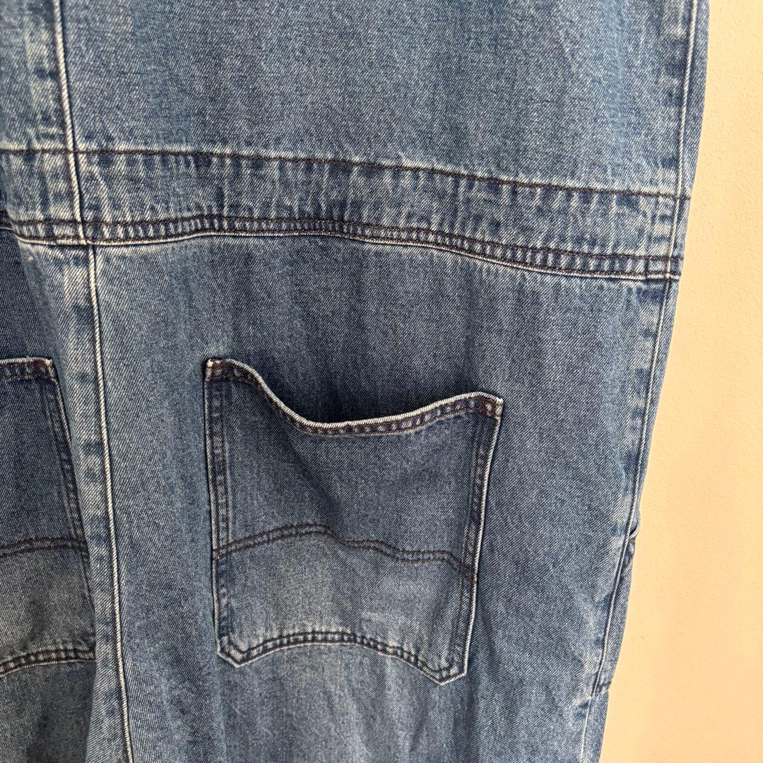 美品✨ソウルベリー 店長のデニムなサロペット 大きいサイズ ３L ブルー