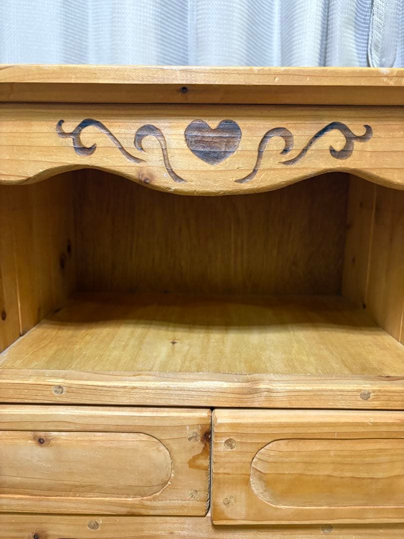 カントリー家具　ハート　チェスト　キャビネット