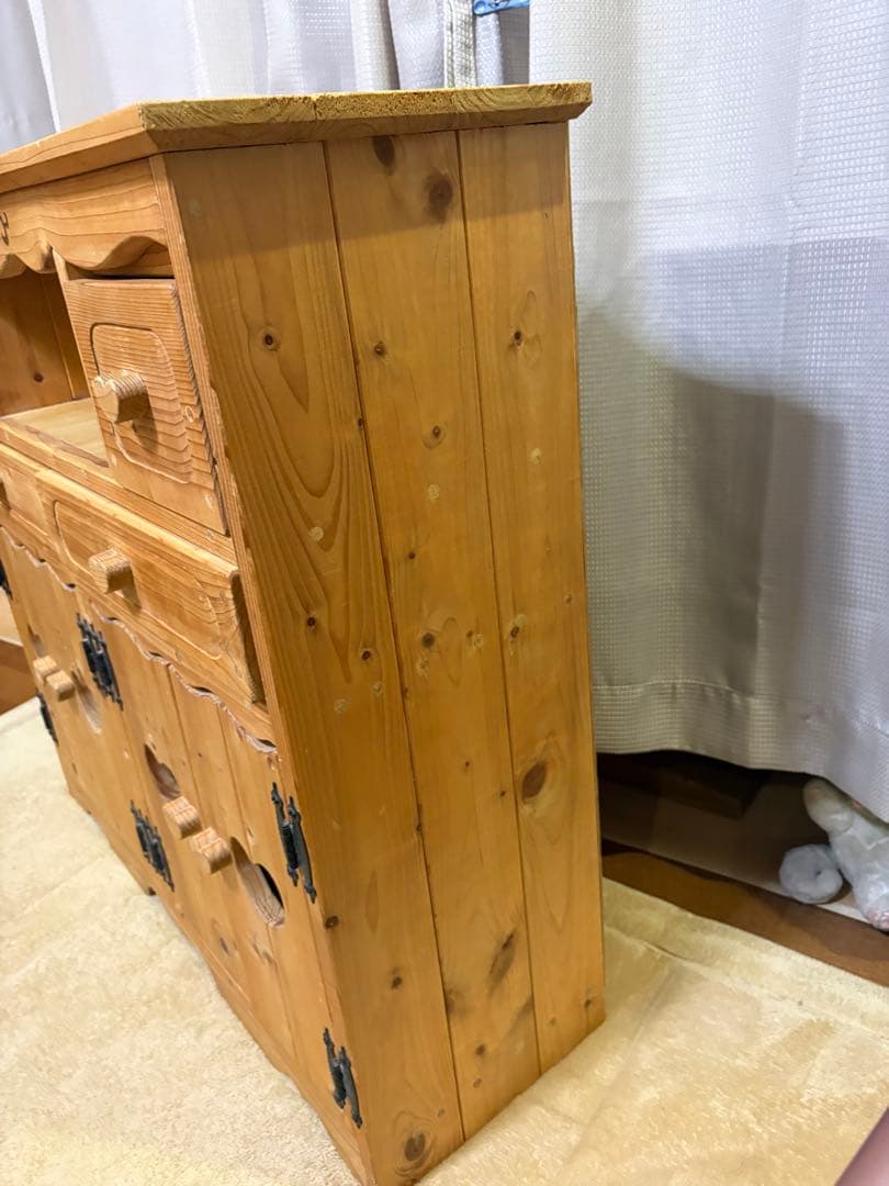 カントリー家具　ハート　チェスト　キャビネット