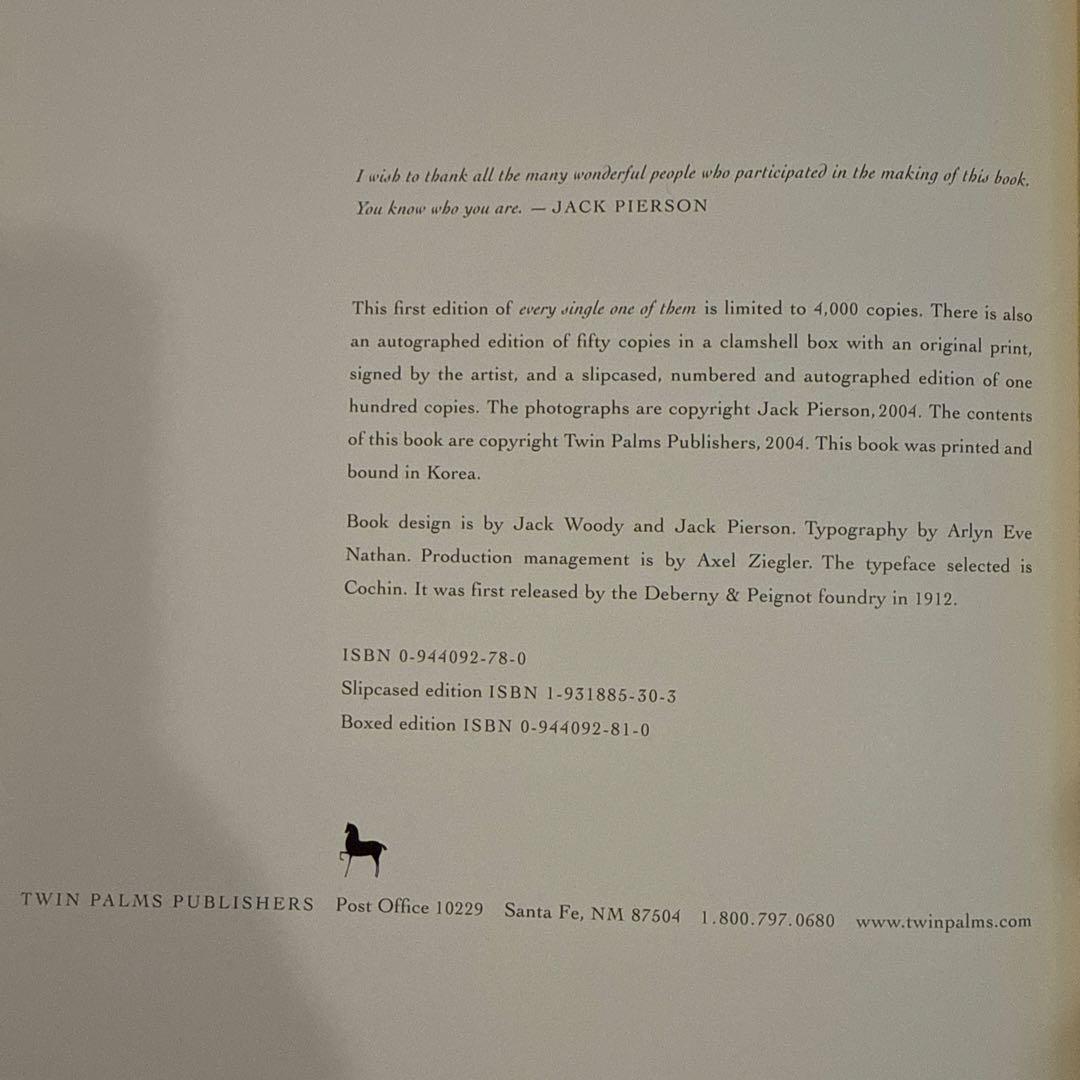 ジャック・ピアソン　Jack Pierson