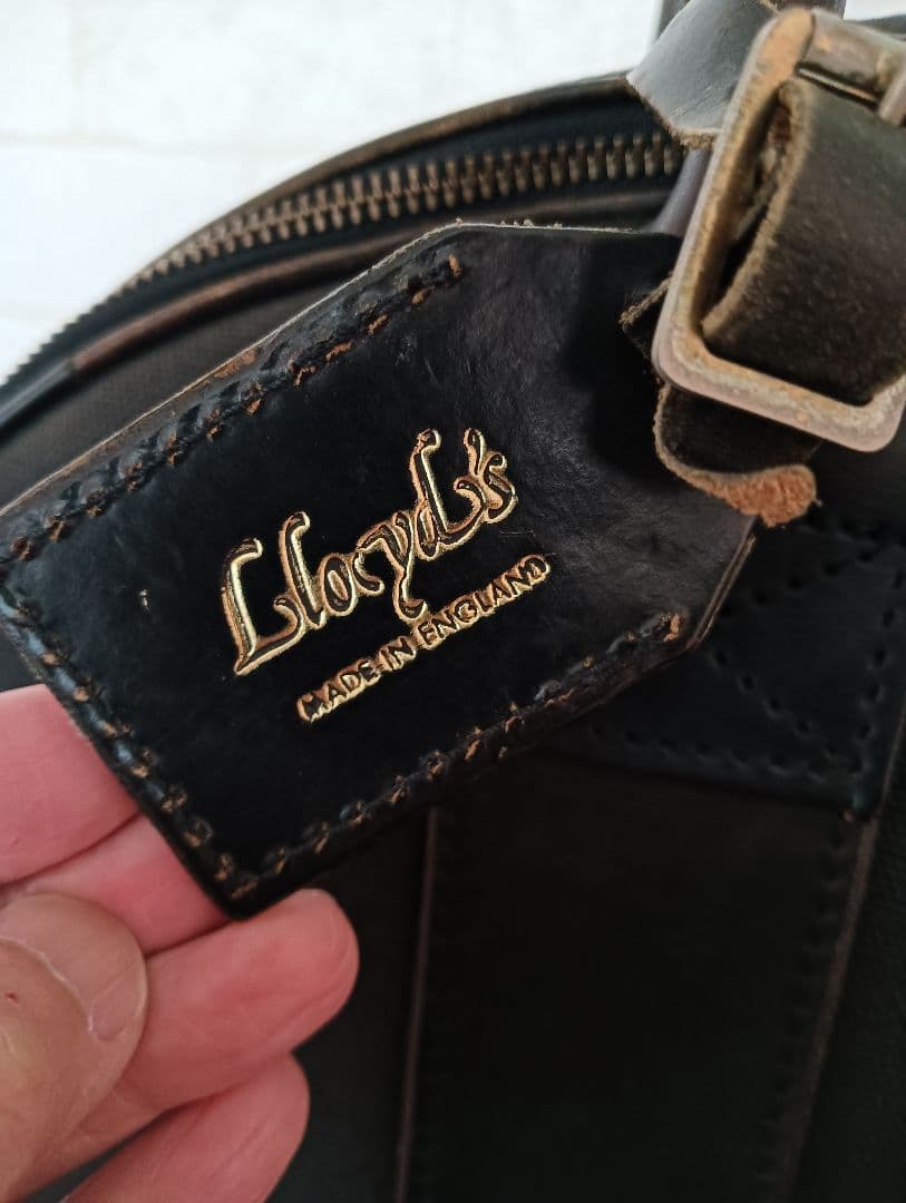 美品! 最高級!Lloyd'sロイズ英国製ボストンバッグ ブライドルレザー