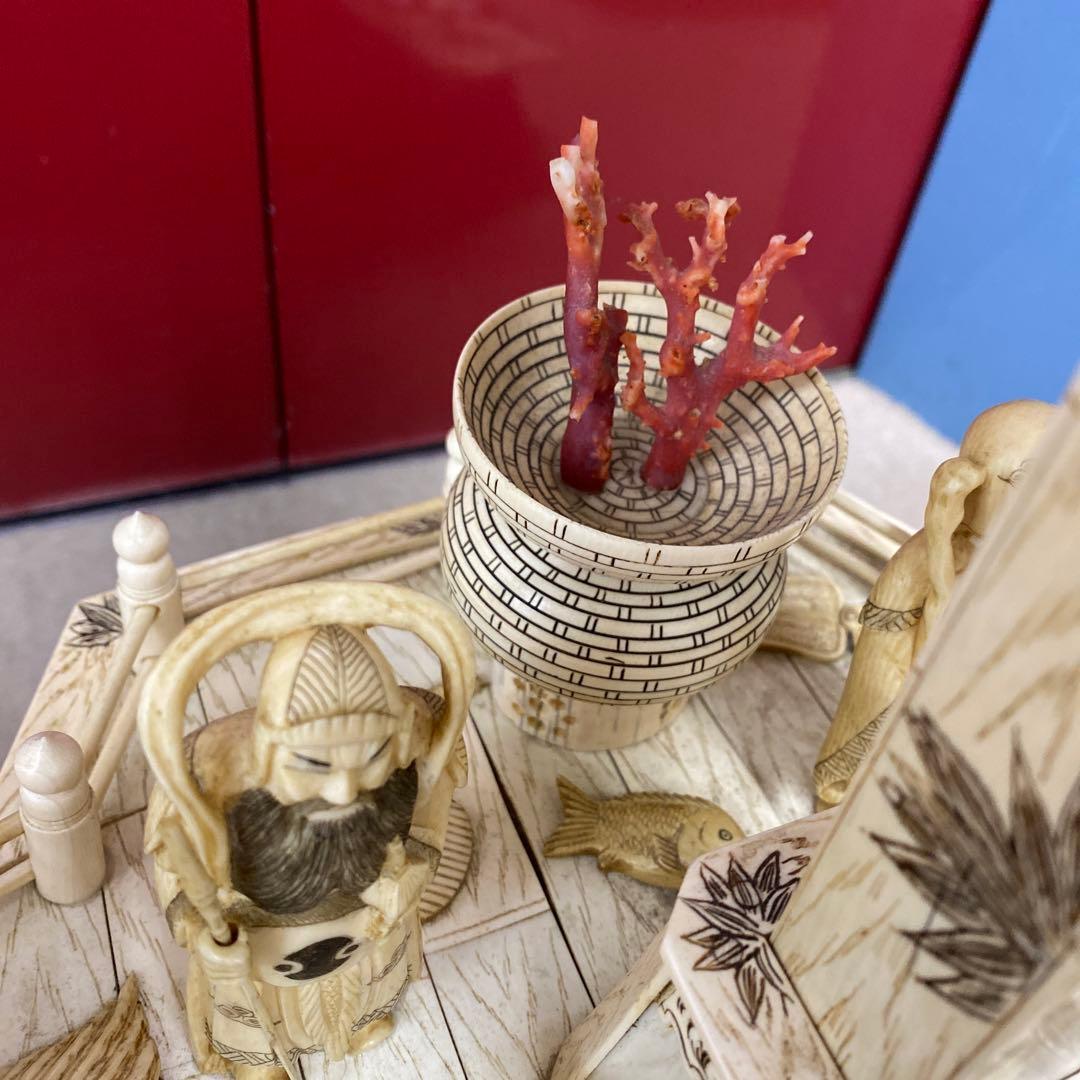 極上　七福神　宝船　高さ約70㎝（台込）　約10kg 東さ7-1219☆2F