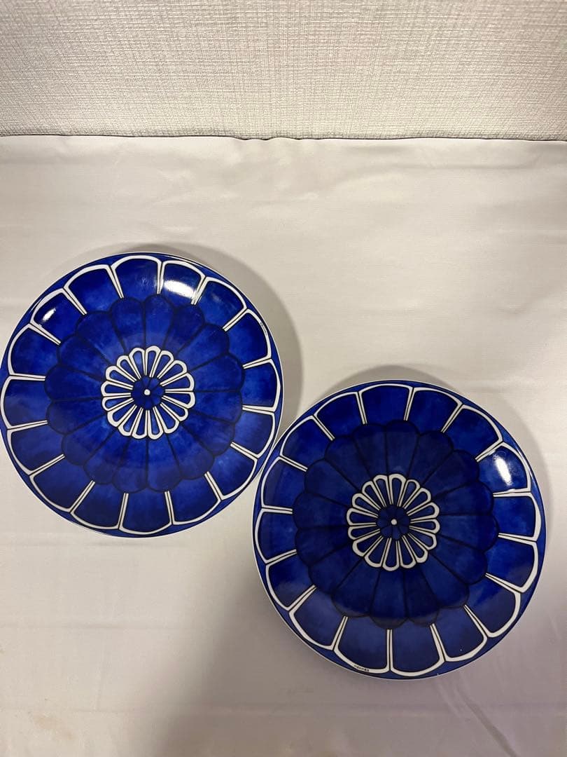 HERMES エルメス ブルーダイユール パンプレート 16cm 2枚セット