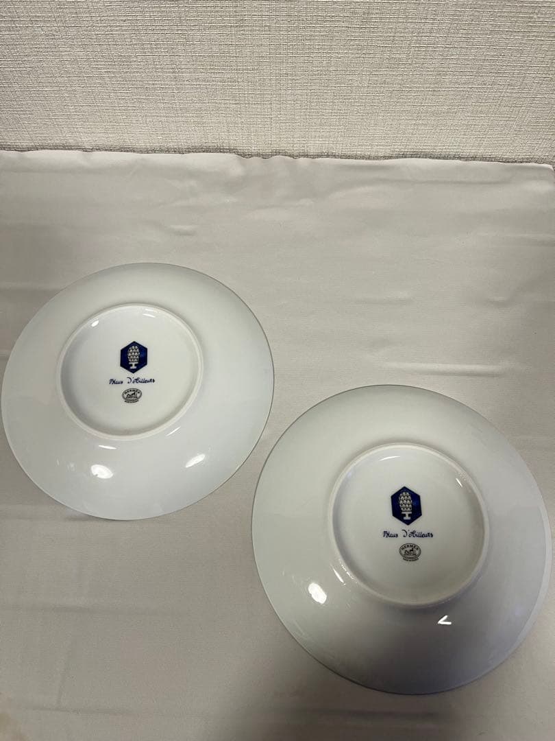 HERMES エルメス ブルーダイユール パンプレート 16cm 2枚セット