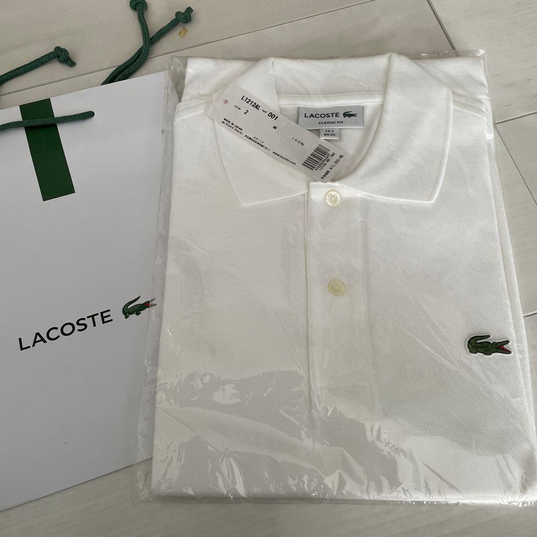 新品未使用　LACOSTE クラシックフィット ポロシャツ L1212AL