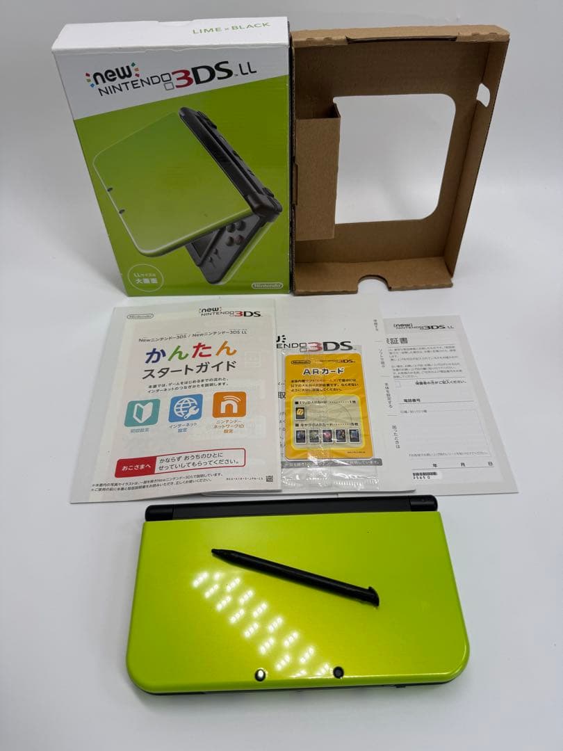 【上画面IPS液晶】Newニンテンドー3DS LL ライム×ブラック