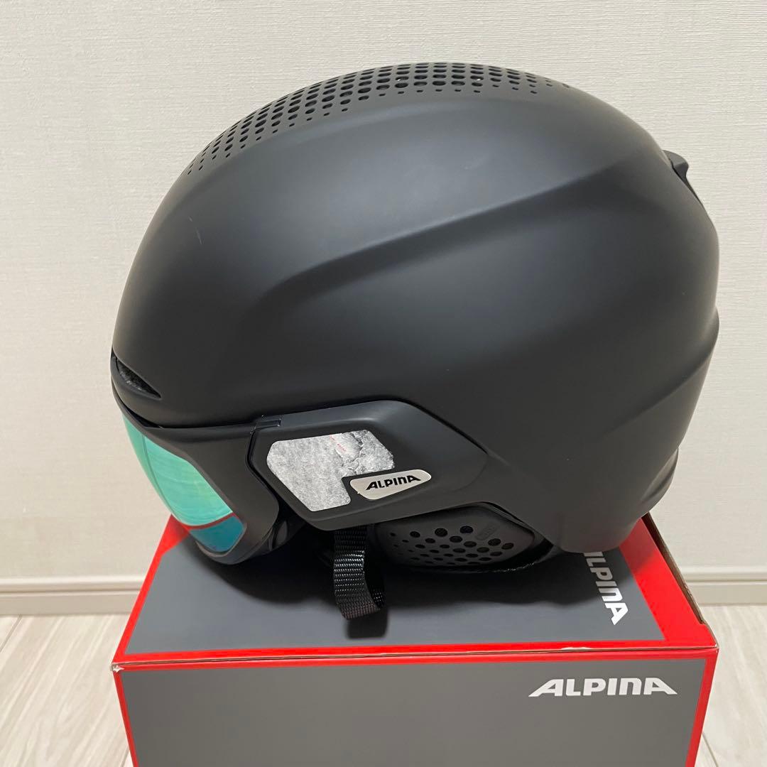 【美品】ALPINA スキーヘルメット ゴーグル付き