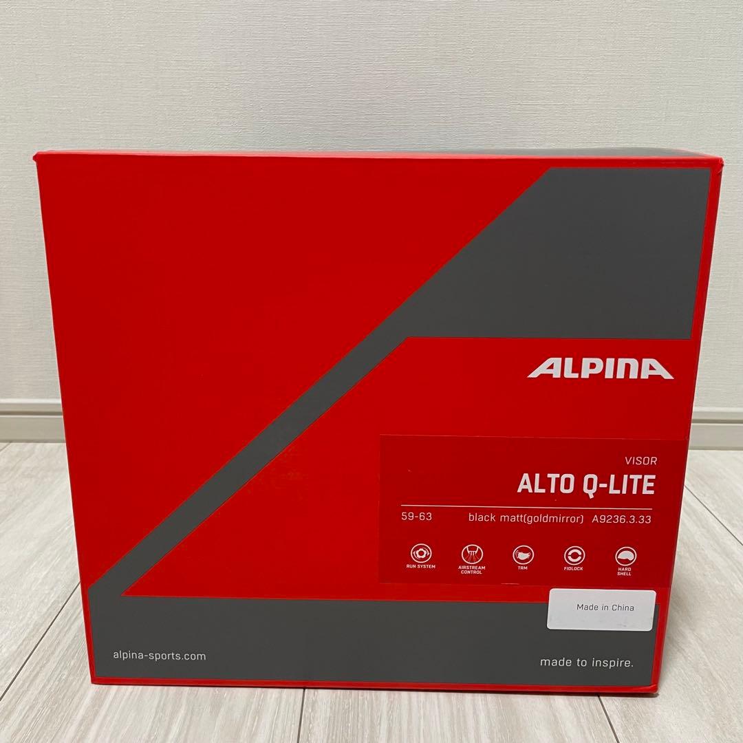 【美品】ALPINA スキーヘルメット ゴーグル付き