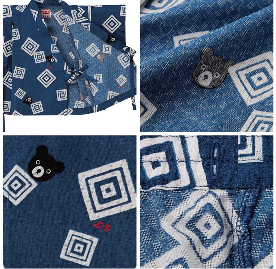 新品タグ付き ミキハウス ダブルB 甚平 120