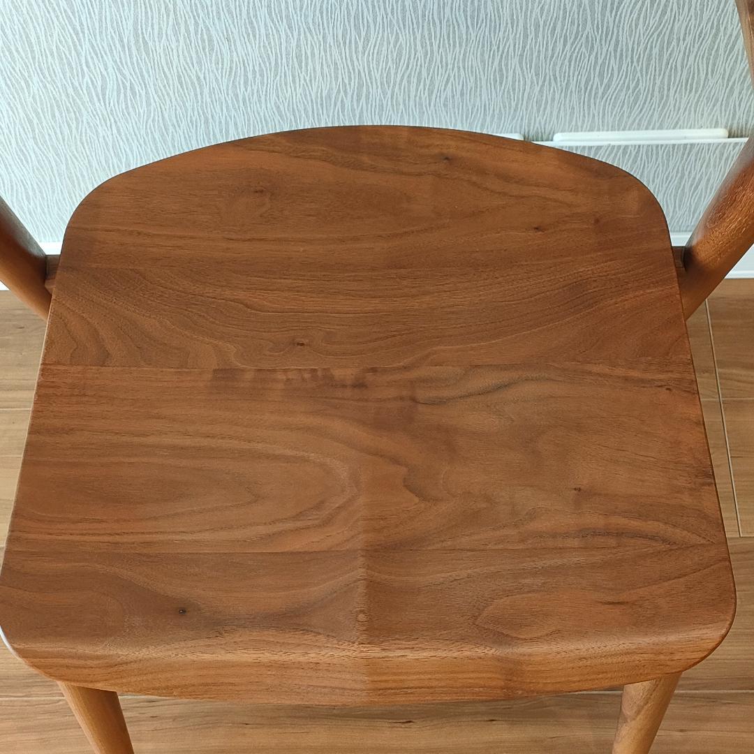 〈美品〉キツツキ　SEOTO　アームチェア　ダイニングチェア　ビーチ材①