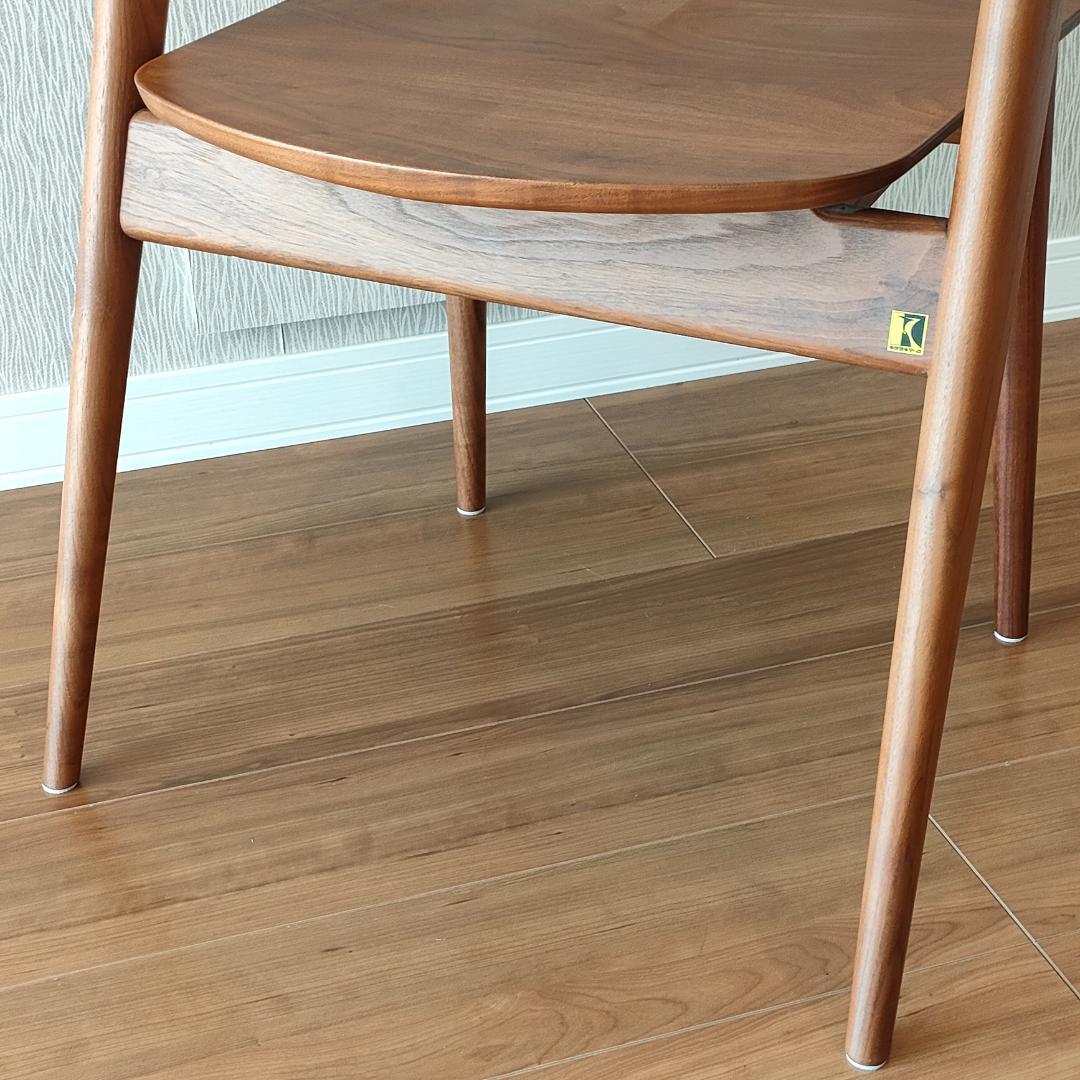 〈美品〉キツツキ　SEOTO　アームチェア　ダイニングチェア　ビーチ材①