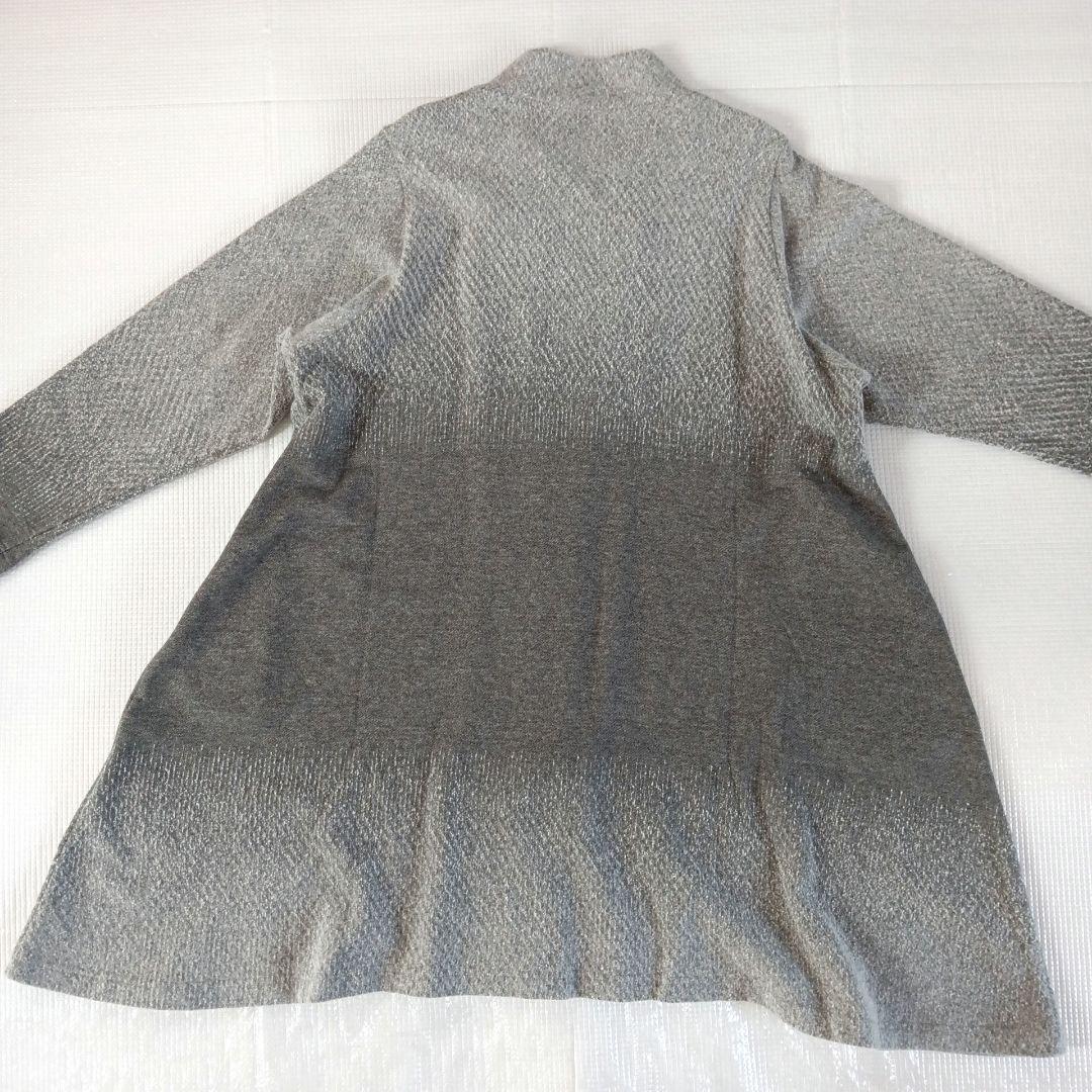 極美品◆芽風 センソユニコ ジャージーフレアコート 圧縮フェルト加工 切り替え